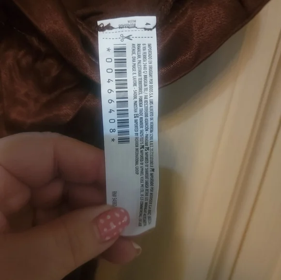 Misses Sz M Forever 21 NWT Brown Silky Pants Wide Leg - Picture 6 of 7